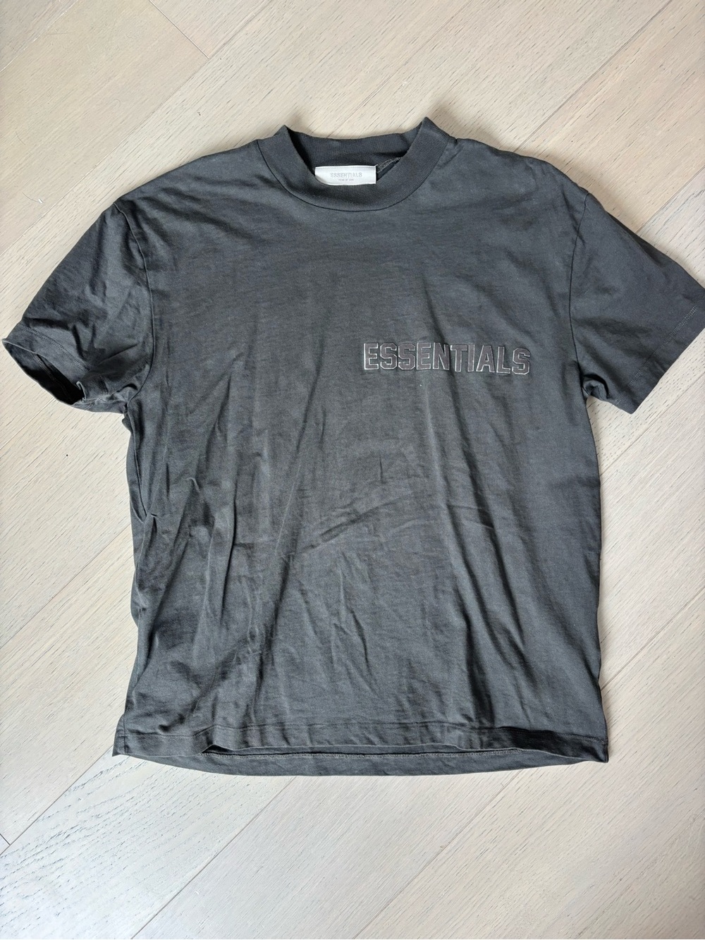 Essentials Men's Charcoal Short-Sleeve Logo Tee